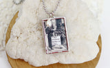 A Day Without Books Soldered Art Jewelry Charm
