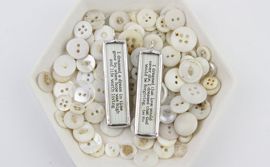 Les Miserables Lyric Soldered Art Jewelry Charm or Necklace