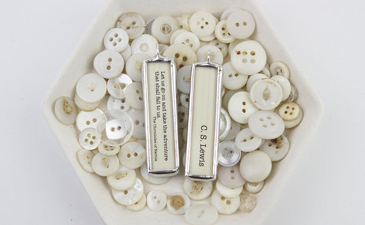 Take the Adventure Narnia Literary Book Soldered Art Jewelry Charm or Necklace