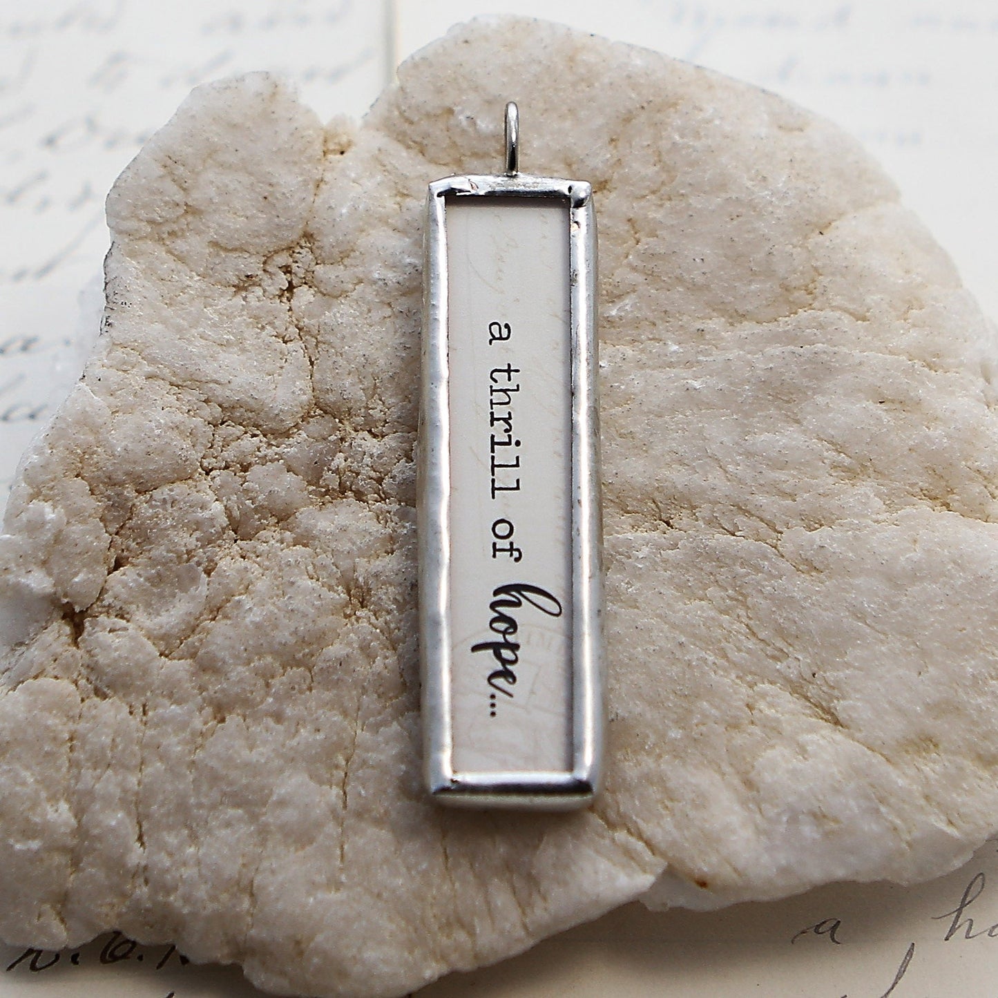 A Thrill of Hope Soldered Art Charm Jewelry