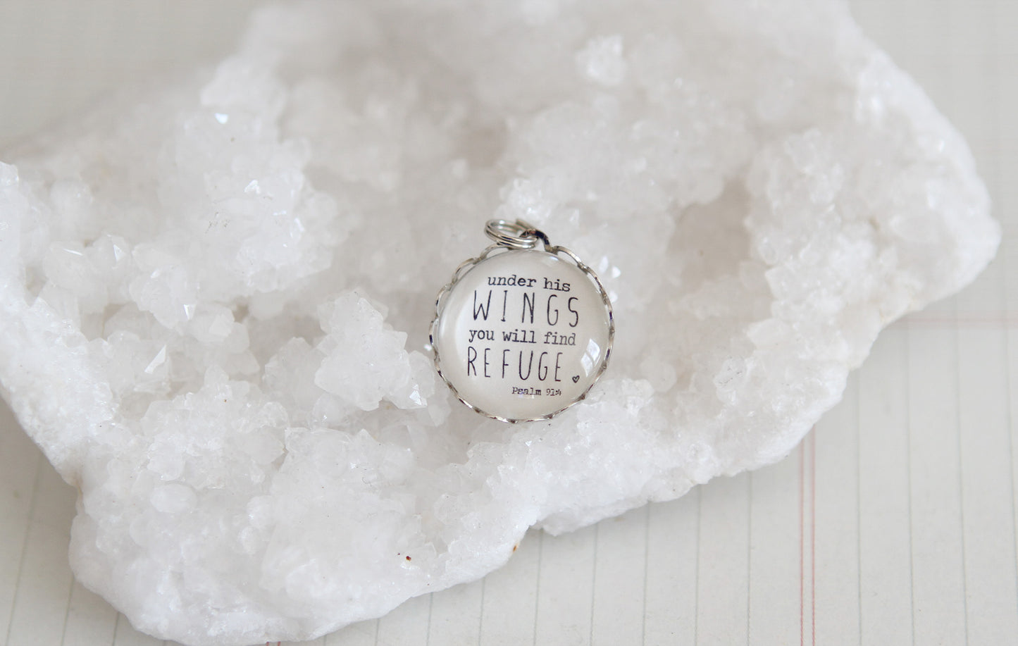 Under His Wings Bubble Charm - Jennifer Dahl Designs