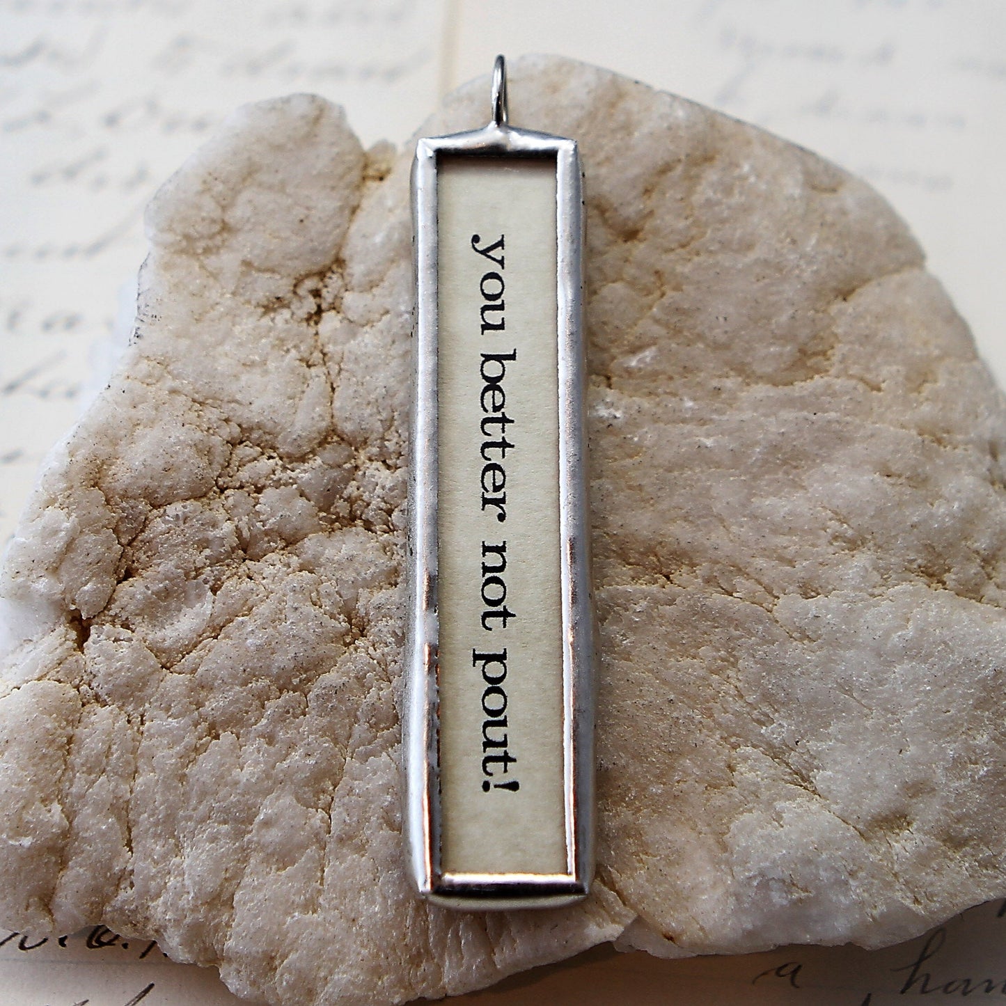 Be Merry long Soldered Art Charm Jewelry