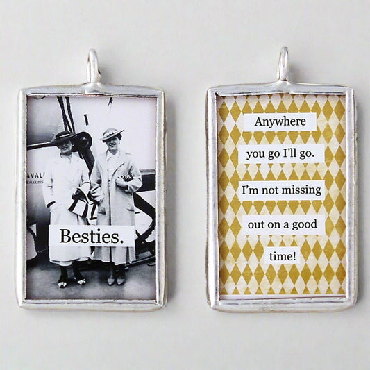 Besties Soldered Art Charm