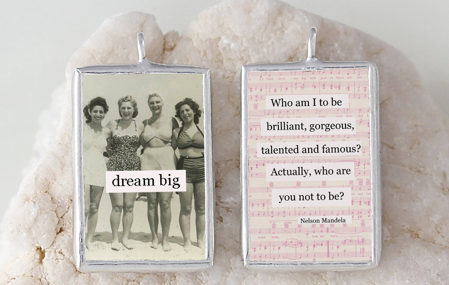 Dream Big Soldered Art Charm - Jennifer Dahl Designs