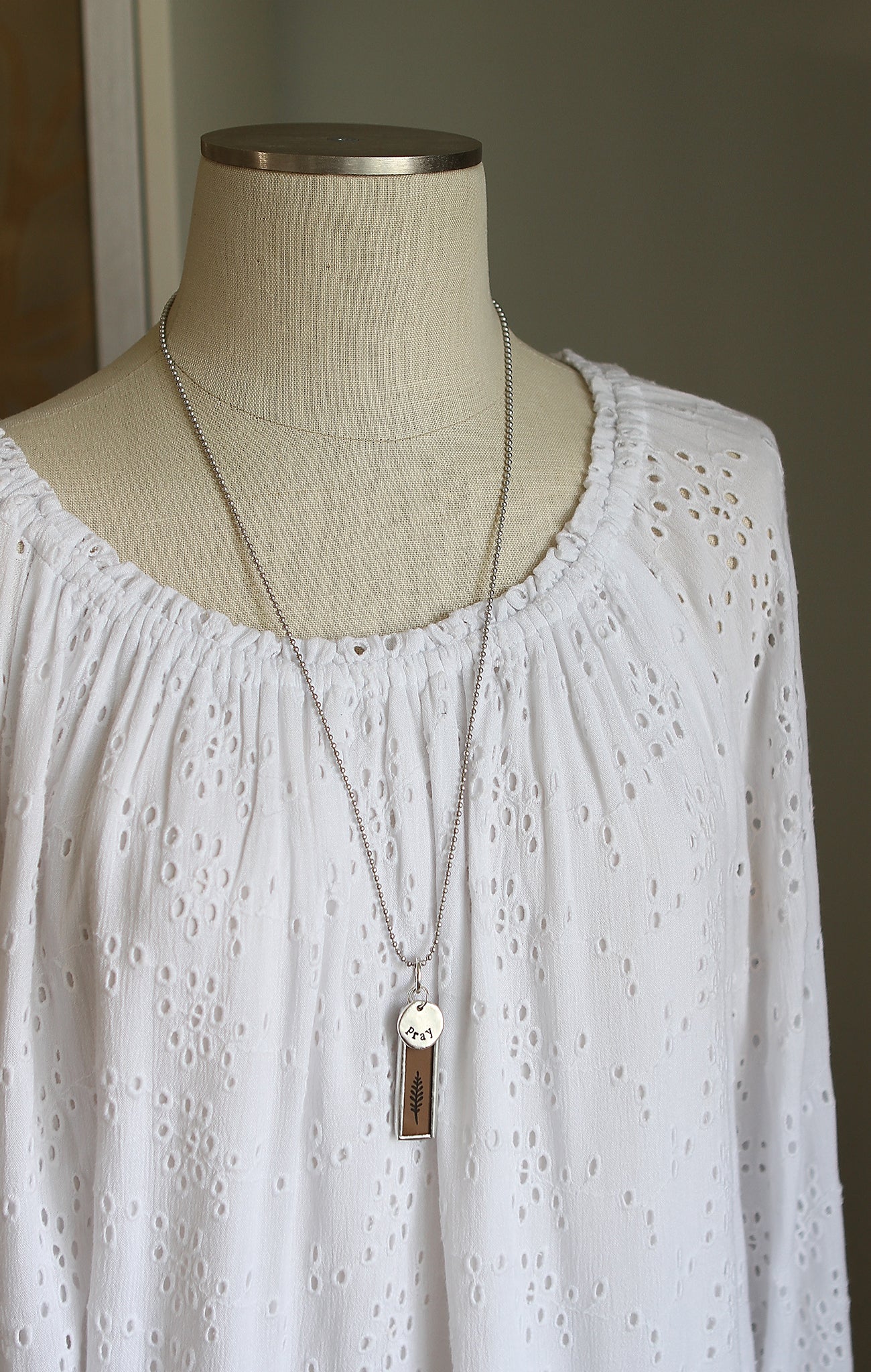 Early In The Morning Faith Hymn Charm Necklace