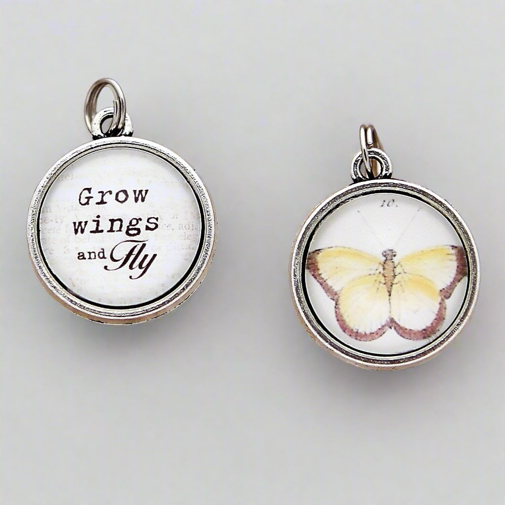 Grow Wings And Fly Double Bubble Charm - Jennifer Dahl Designs