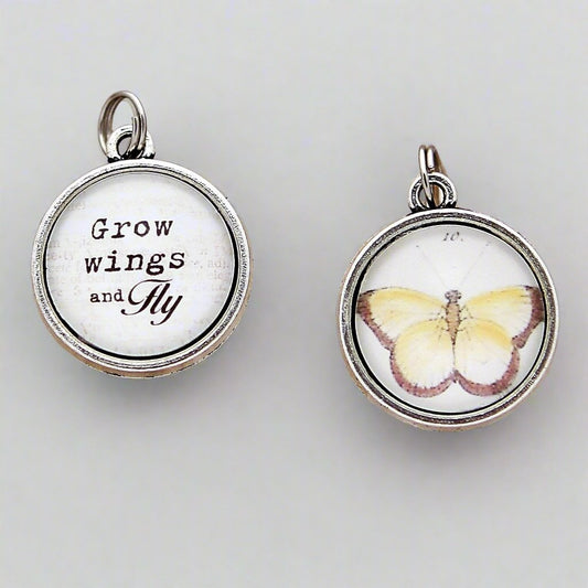 Grow Wings And Fly Double Bubble Charm