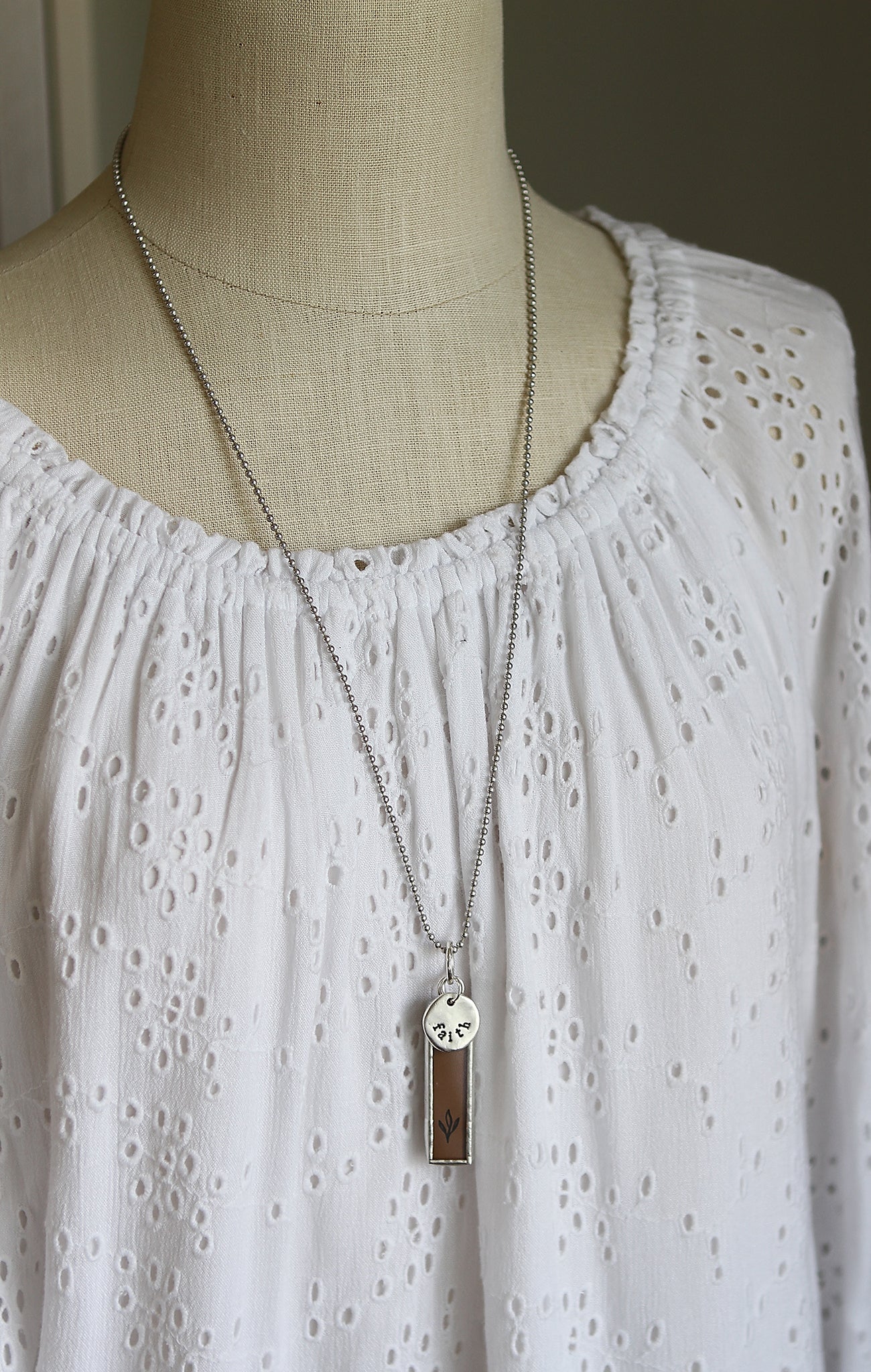 Love So Amazing Faith Hymn Charm Necklace