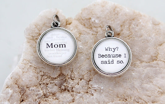 Mom Double Bubble Charm