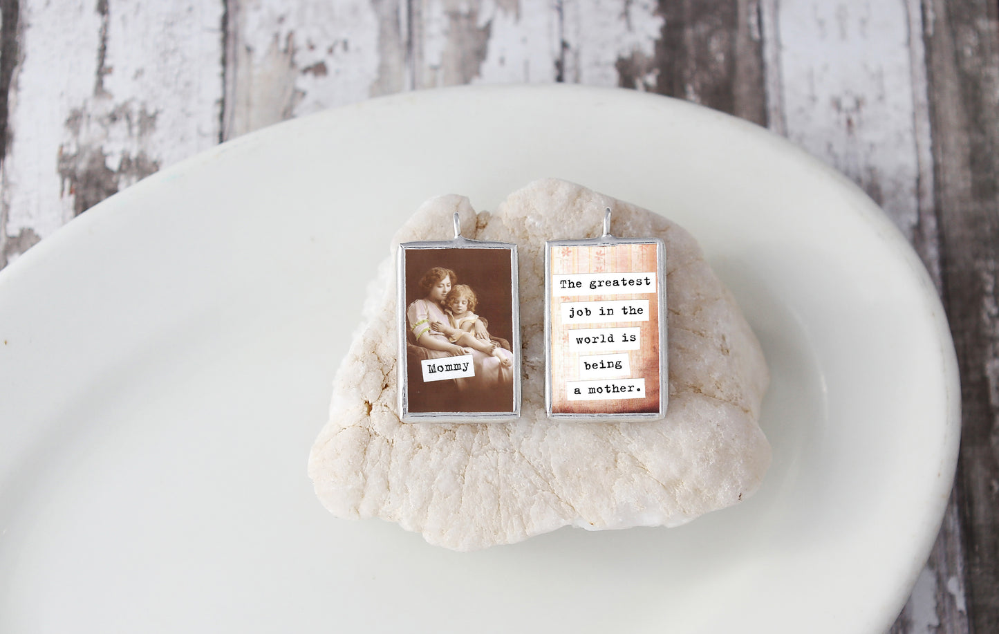 Mommy Soldered Art Charm