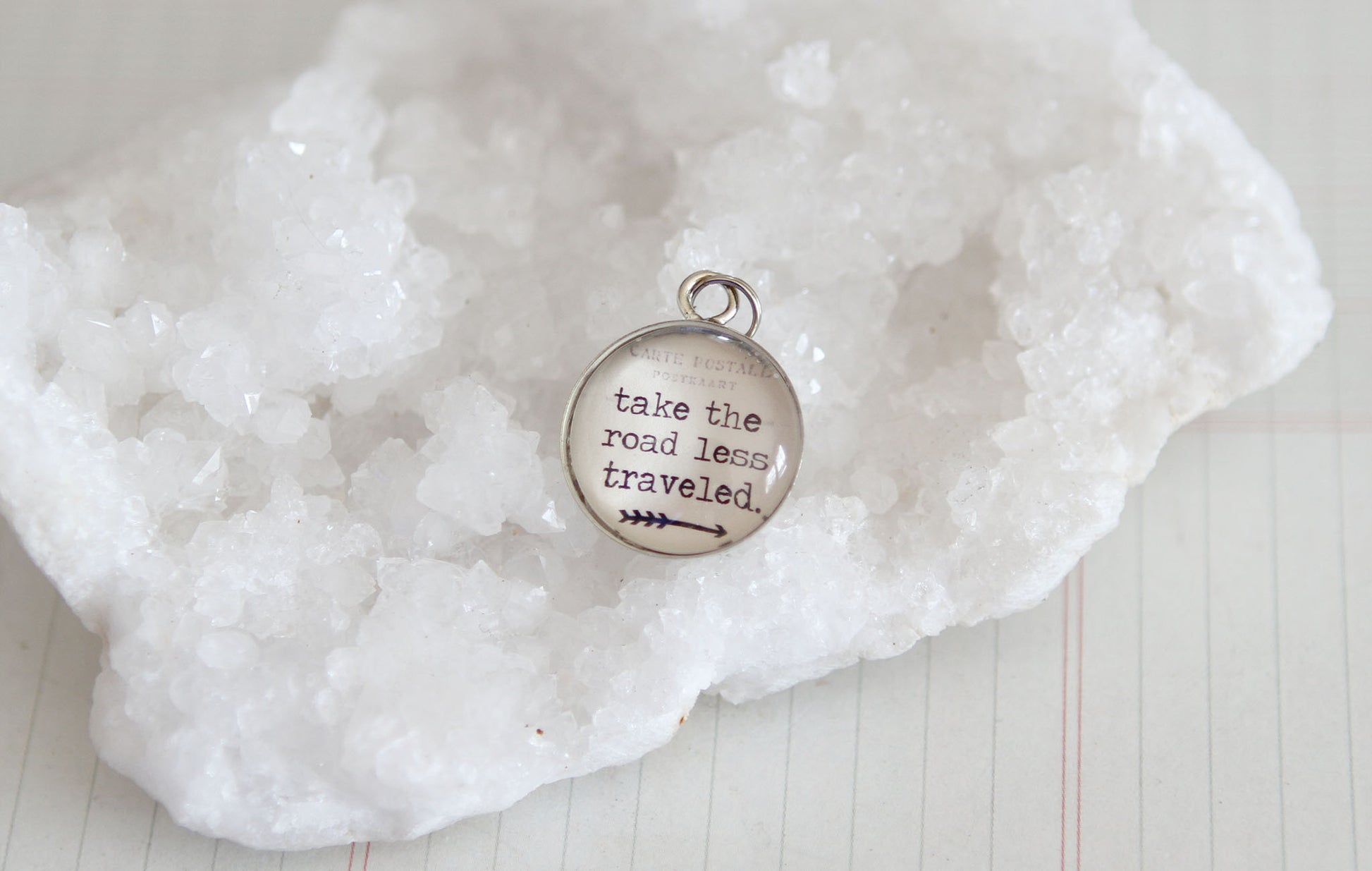 Take The Road Less Traveled Bubble Charm - Jennifer Dahl Designs