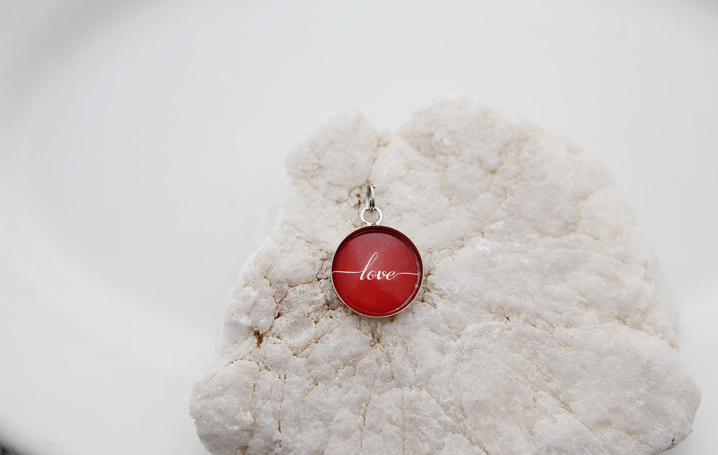 Red Love Bubble Charm - Jennifer Dahl Designs