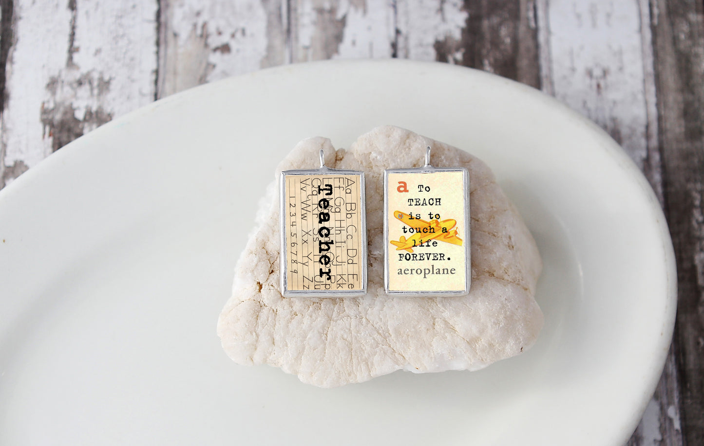 Teacher Soldered Art Charm