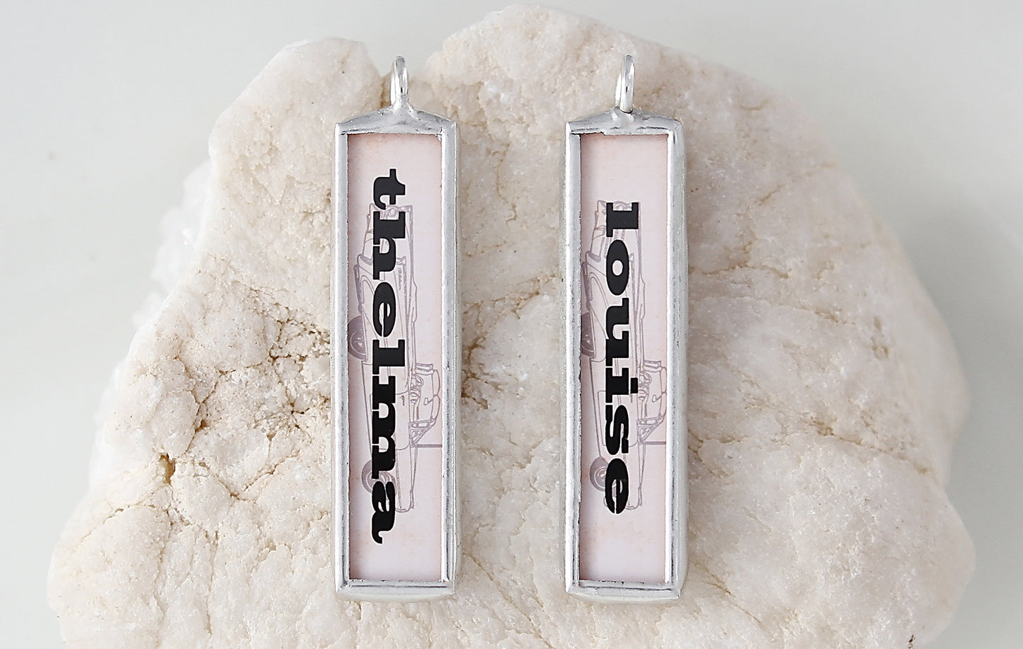 Thelma and Louise Soldered Art Charm
