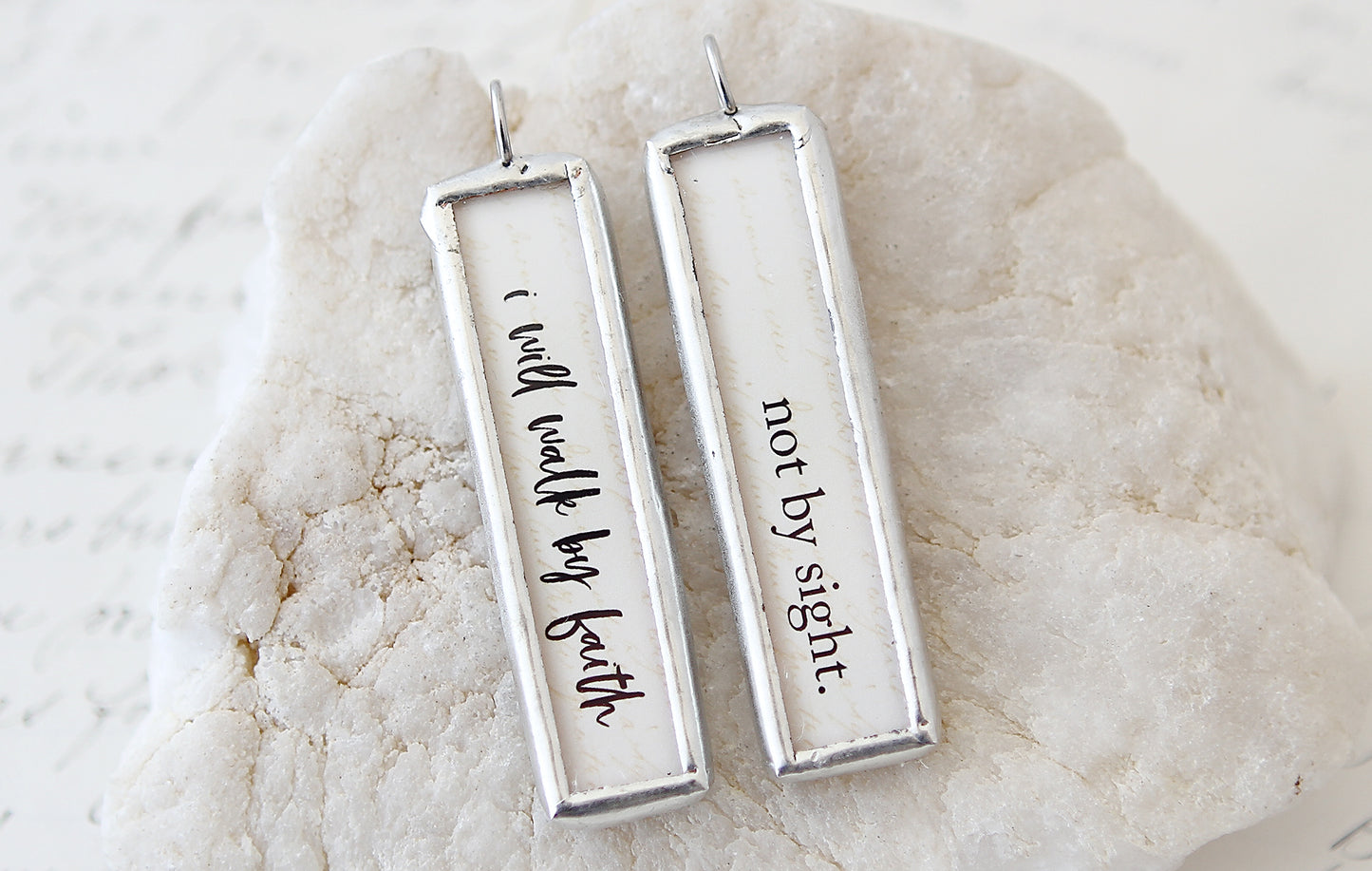 Walk By Faith Soldered Charm