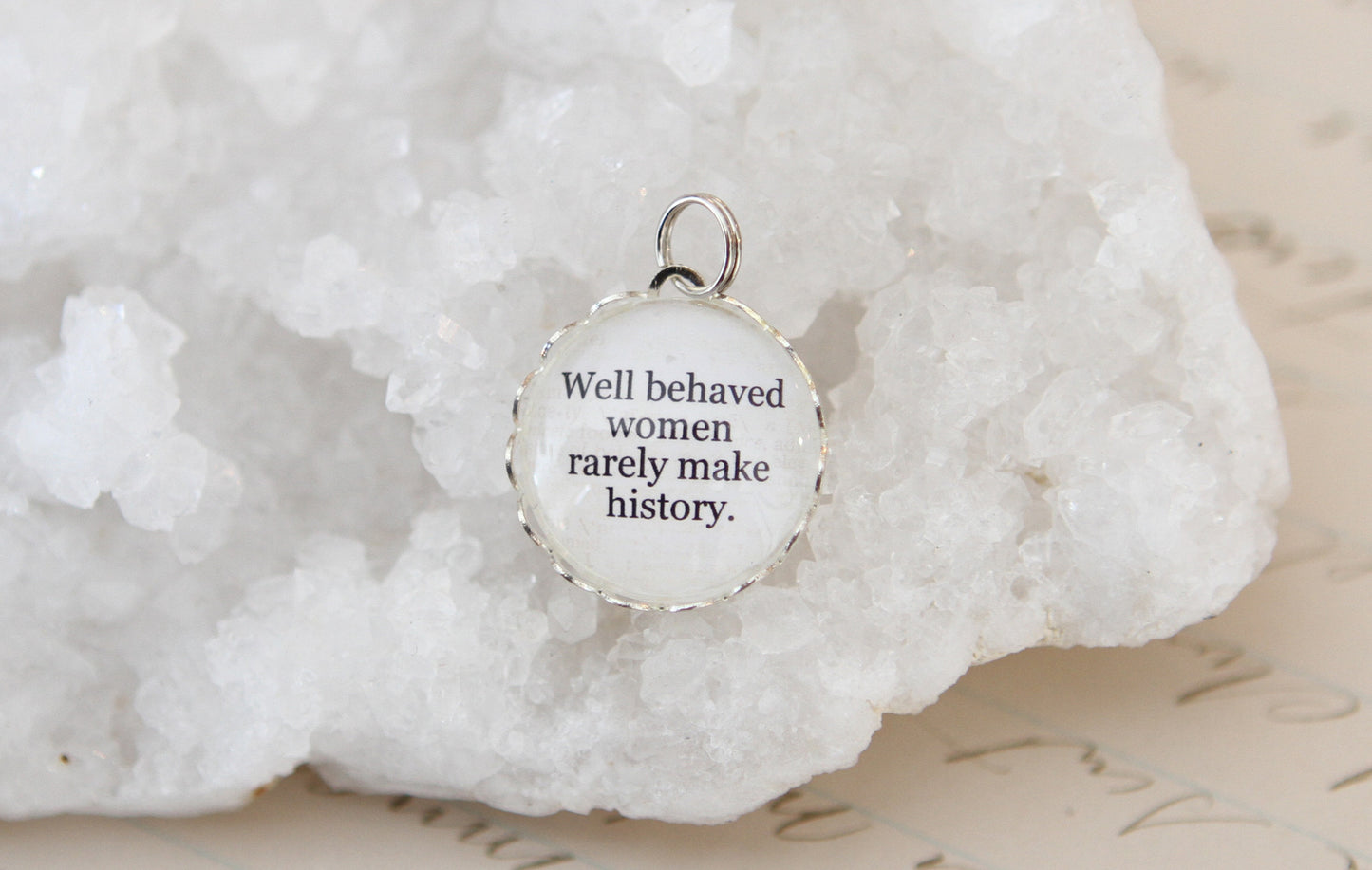 Well Behaved Women Bubble Charm - Jennifer Dahl Designs