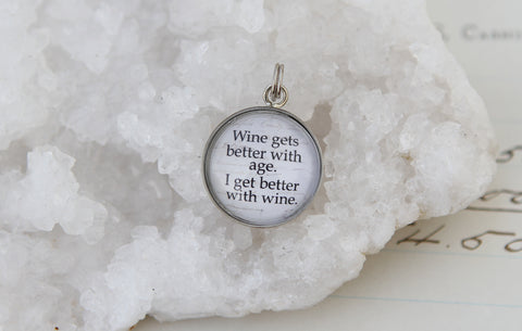 Wine Gets Better With Age Bubble Charm