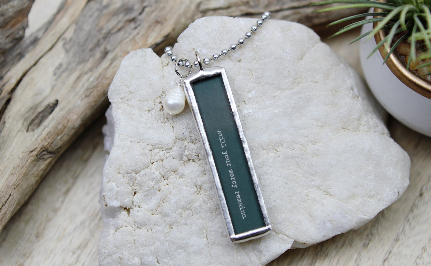 Still Your Mercy Remains Soldered Art Jewelry Charm