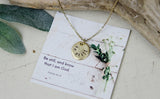 Be Still Hand Stamped Scripture Necklace