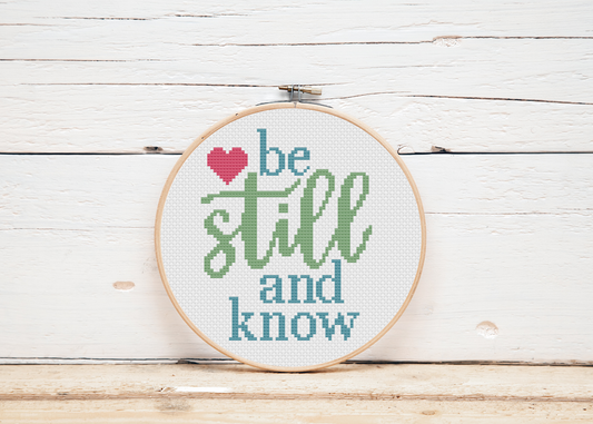 Be Still and Know Cross Stitch Kit
