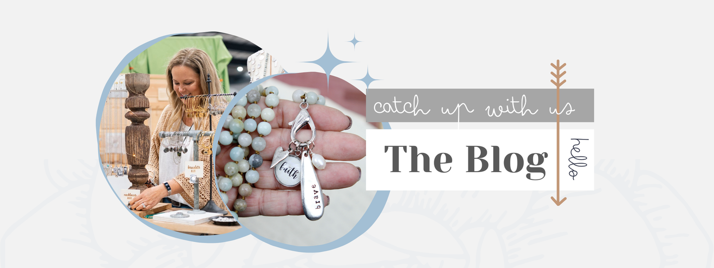 Vintage Wallpaper Red and Green Floral Necklace