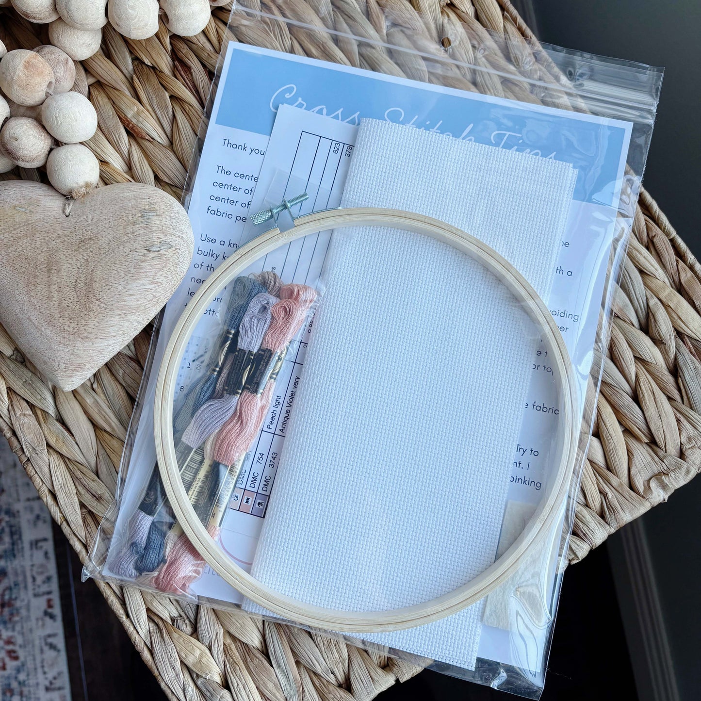 Boho Rainbow Cross Stitch Kit