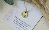 Dwell Hand Stamped Scripture Necklace