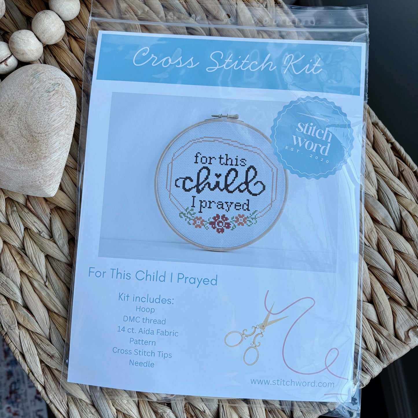 For This Child I Prayed Cross Stitch Kit
