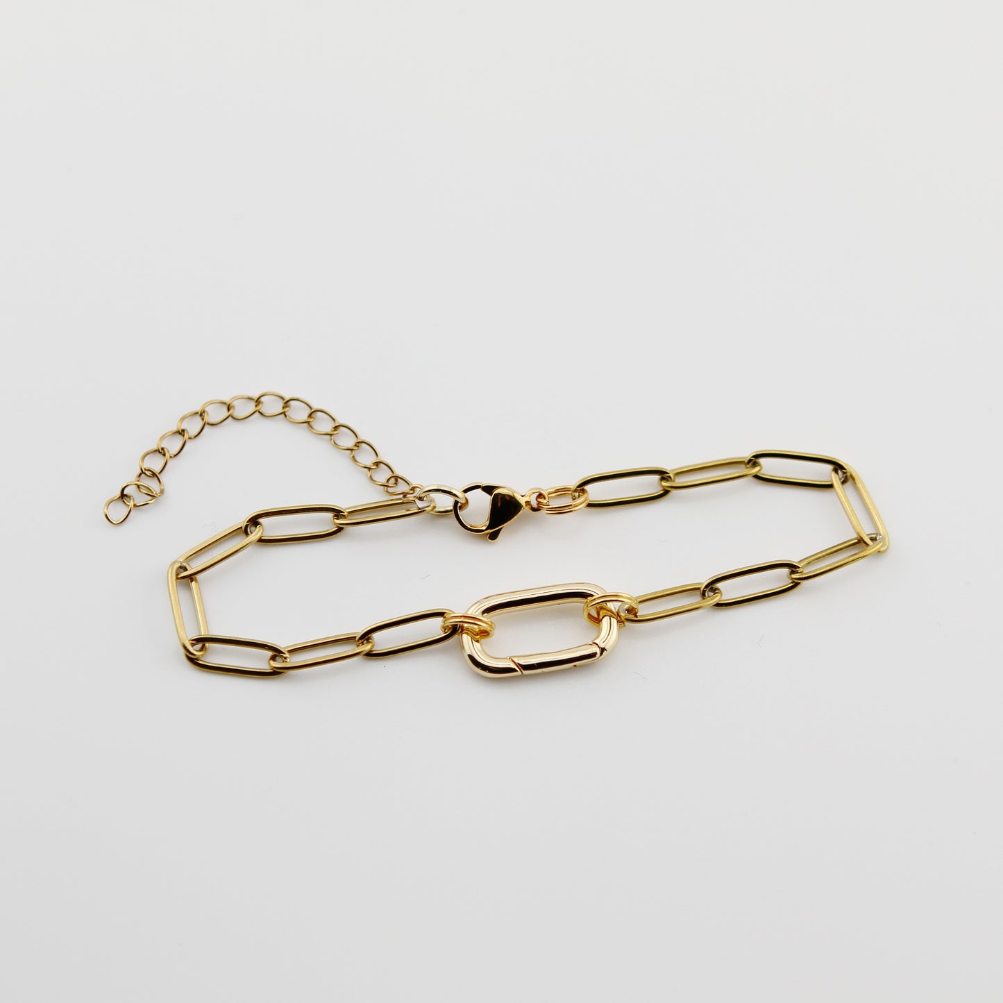 Paperclip Charm Holder Bracelet - Jennifer Dahl Designs
