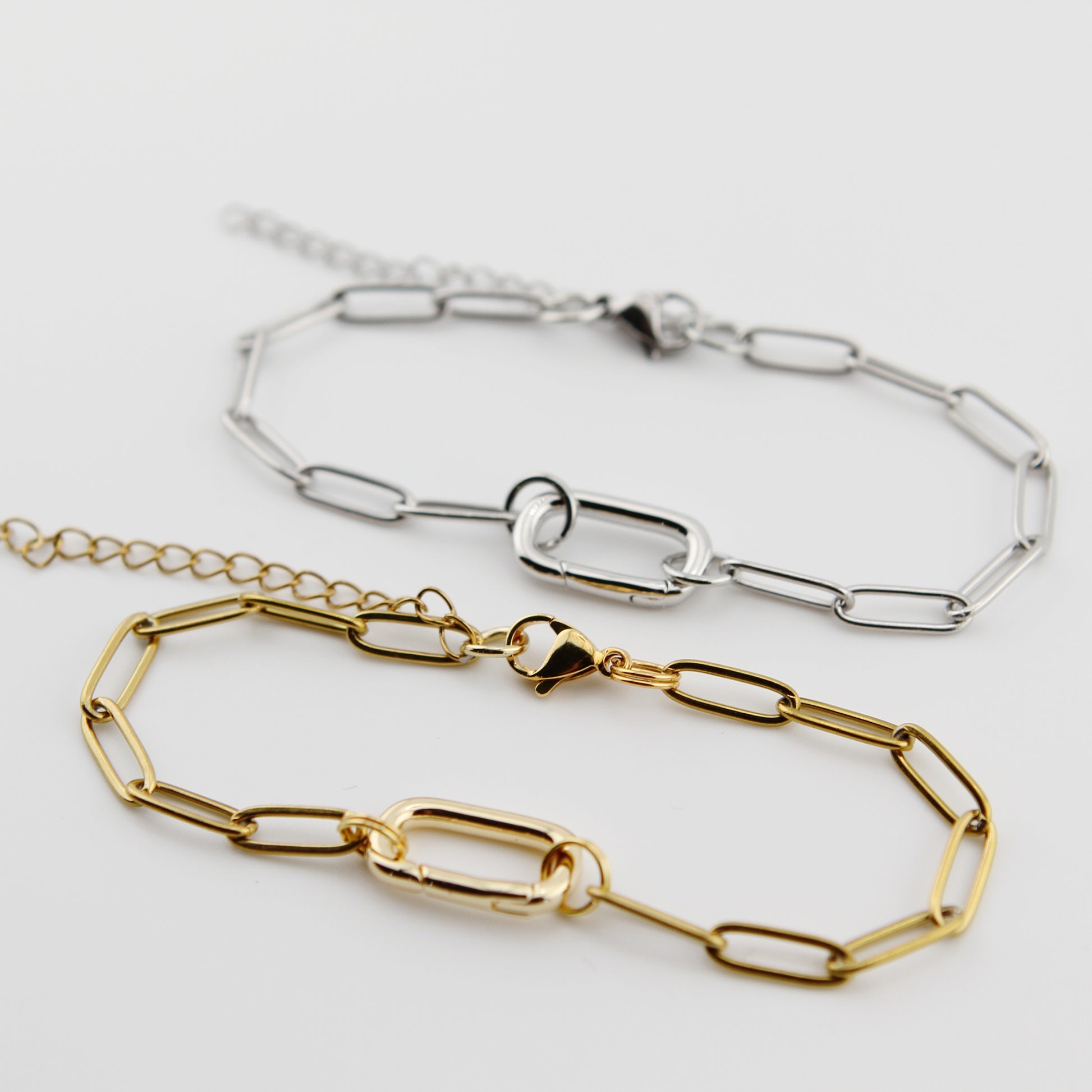 Paperclip Charm Holder Bracelet - Jennifer Dahl Designs