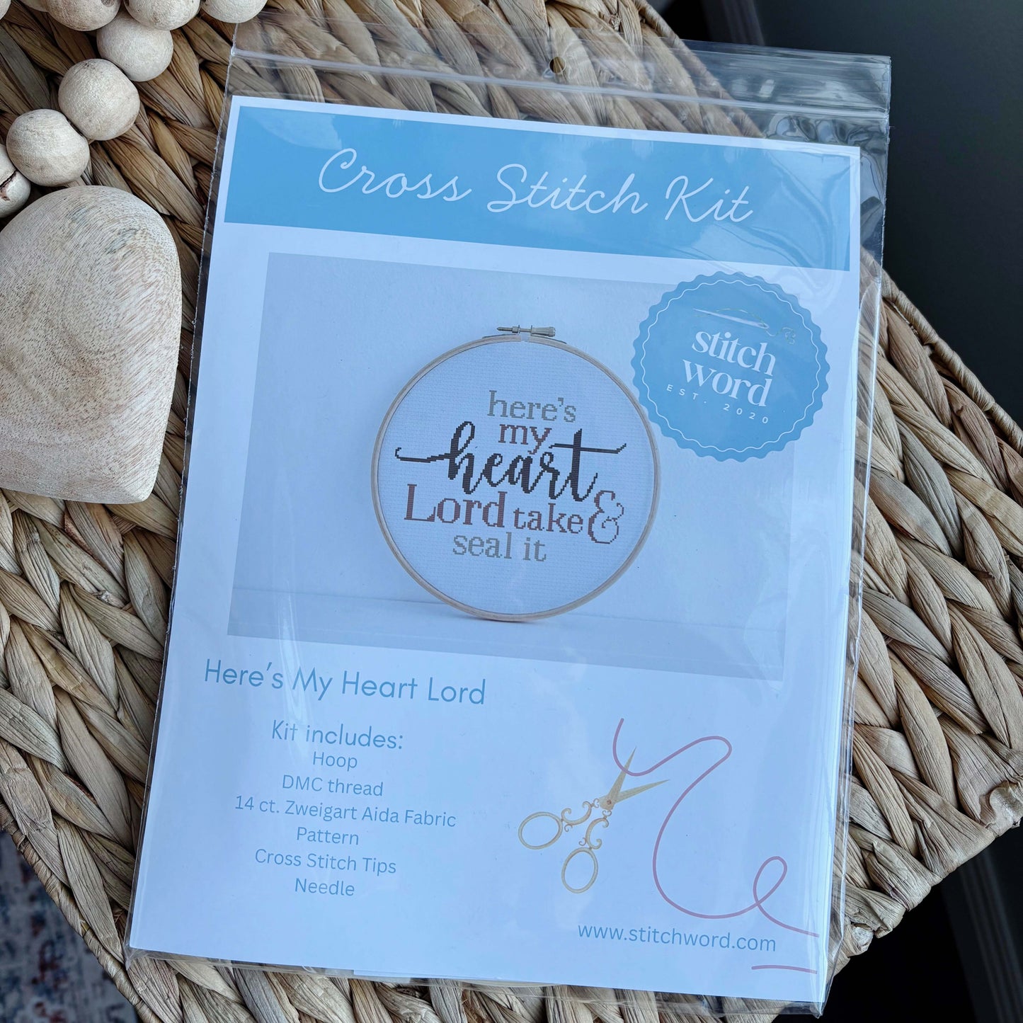 Here's My Heart Lord Cross Stitch Kit
