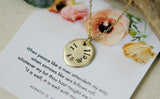 It Is Well Hand Stamped Scripture Necklace