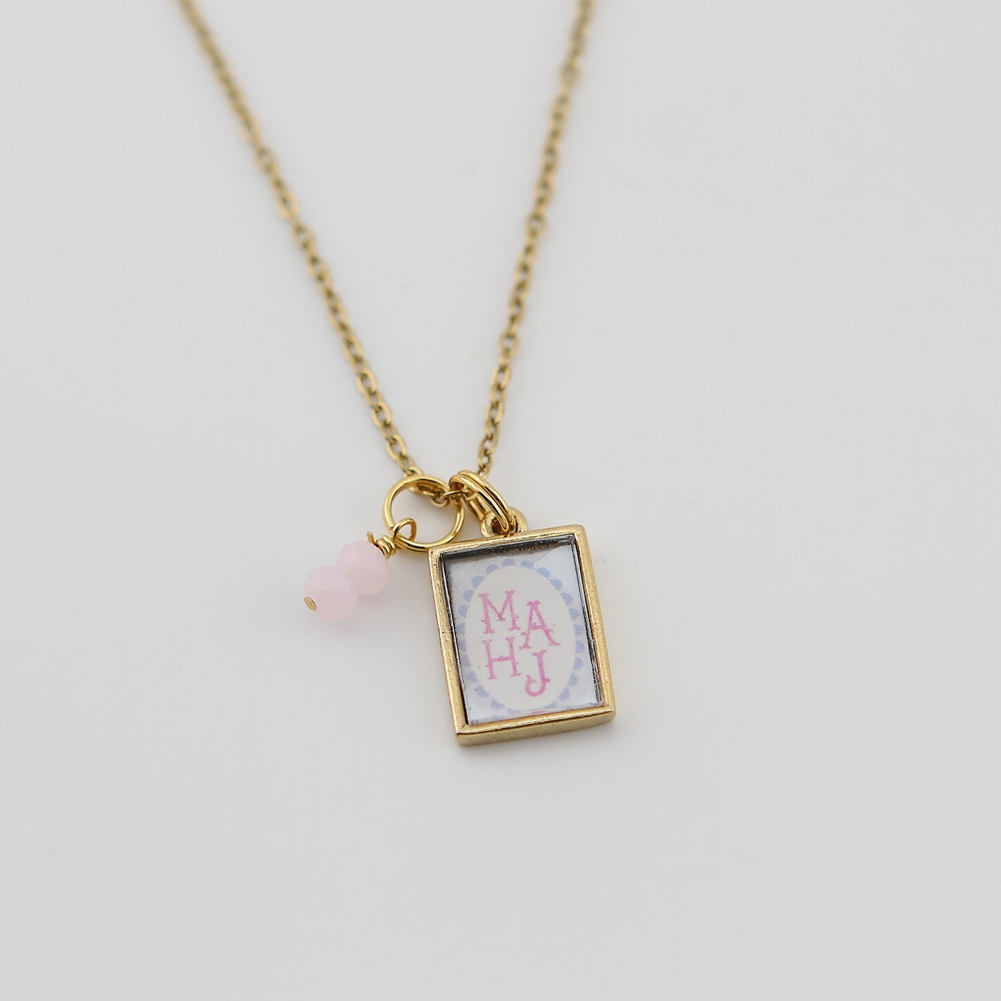 Mahjong Mahj Necklace - Gold or Silver - Jennifer Dahl Designs