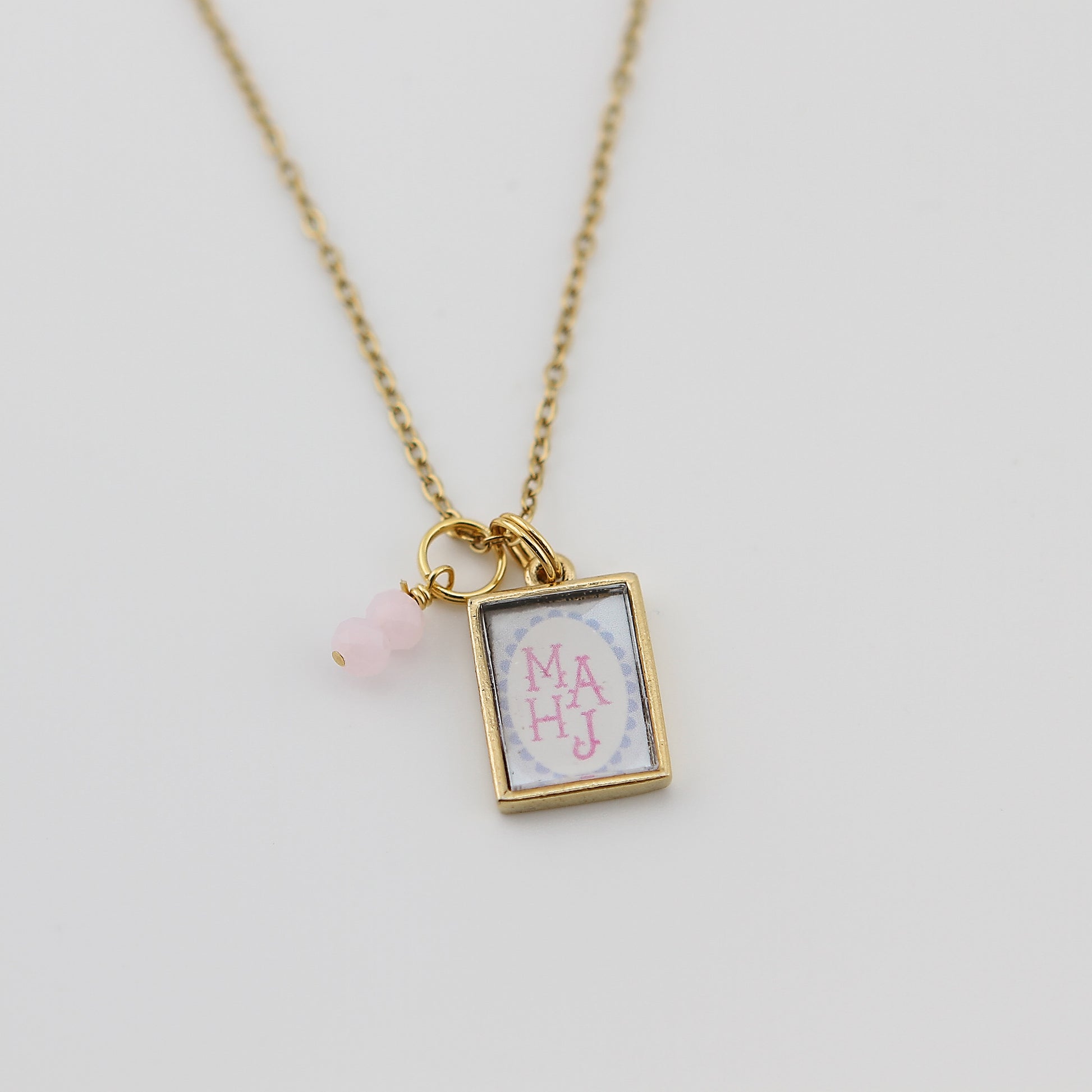 Mahjong Mahj Necklace - Gold or Silver - Jennifer Dahl Designs