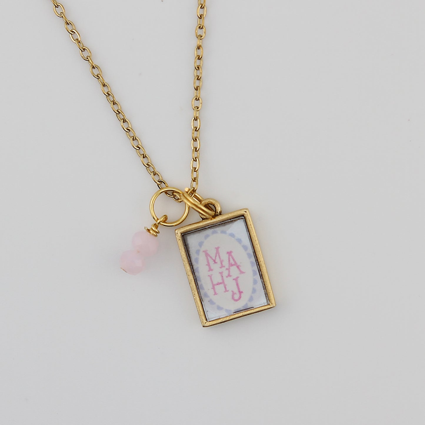 Mahjong Mahj Necklace - Gold or Silver - Jennifer Dahl Designs