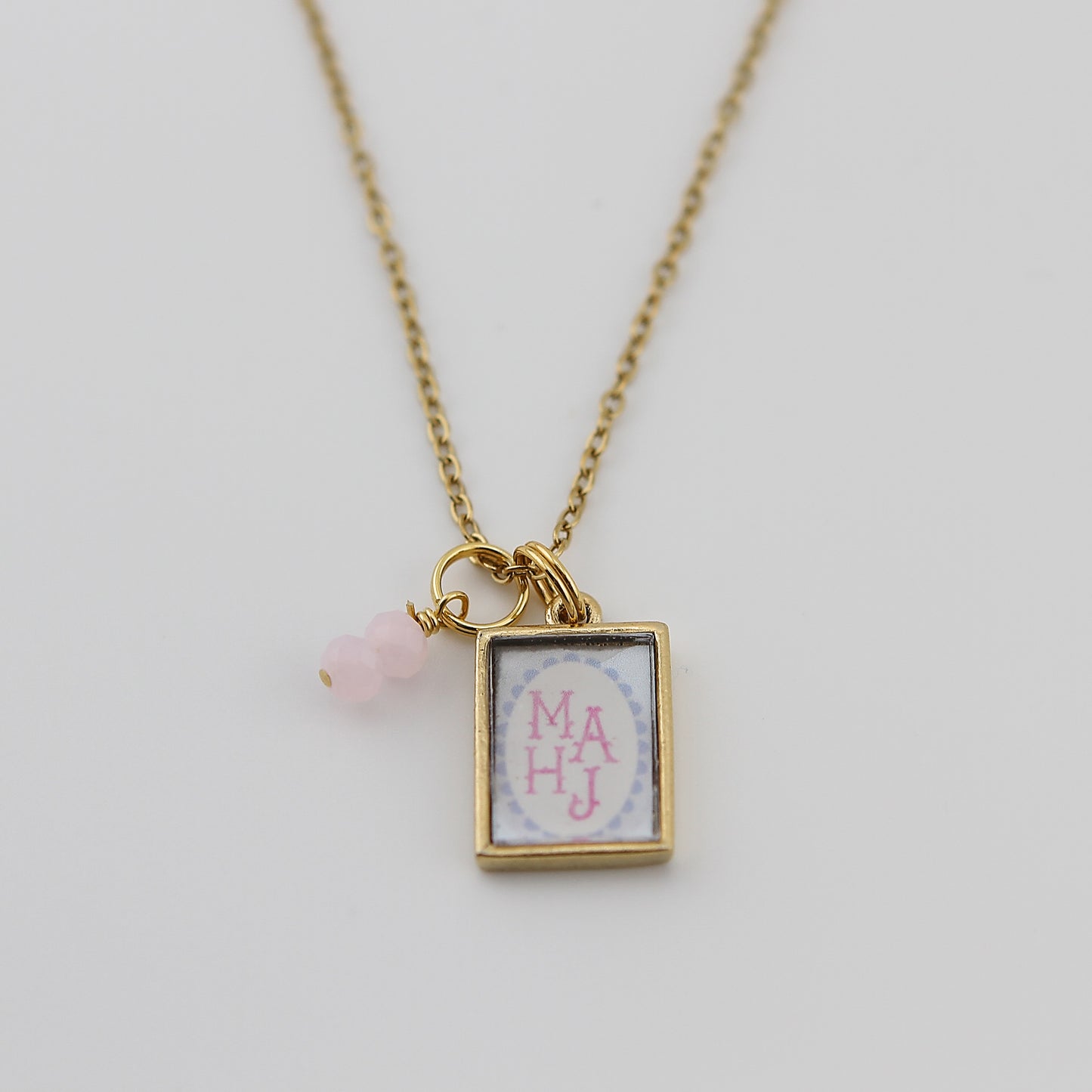 Mahjong Mahj Necklace - Gold or Silver - Jennifer Dahl Designs