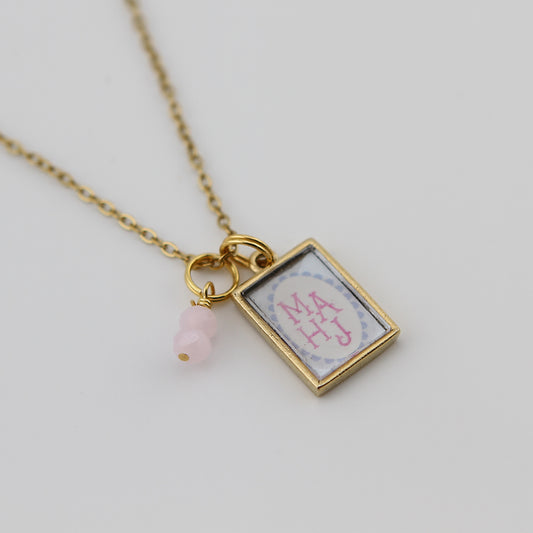 Mahjong Mahj Necklace - Gold or Silver - Jennifer Dahl Designs