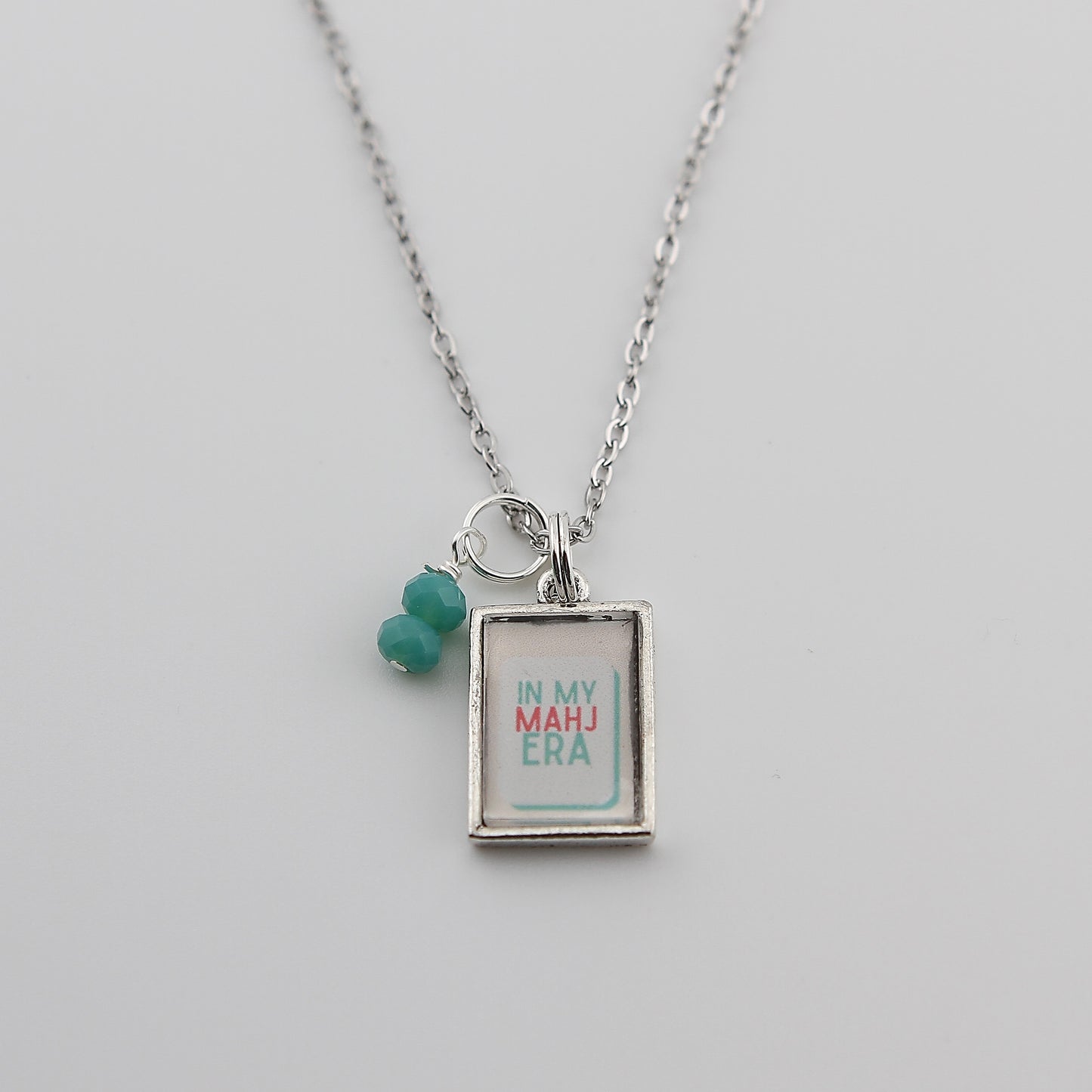 Mahjong In My Mahj Era Necklace - Gold or Silver - Jennifer Dahl Designs