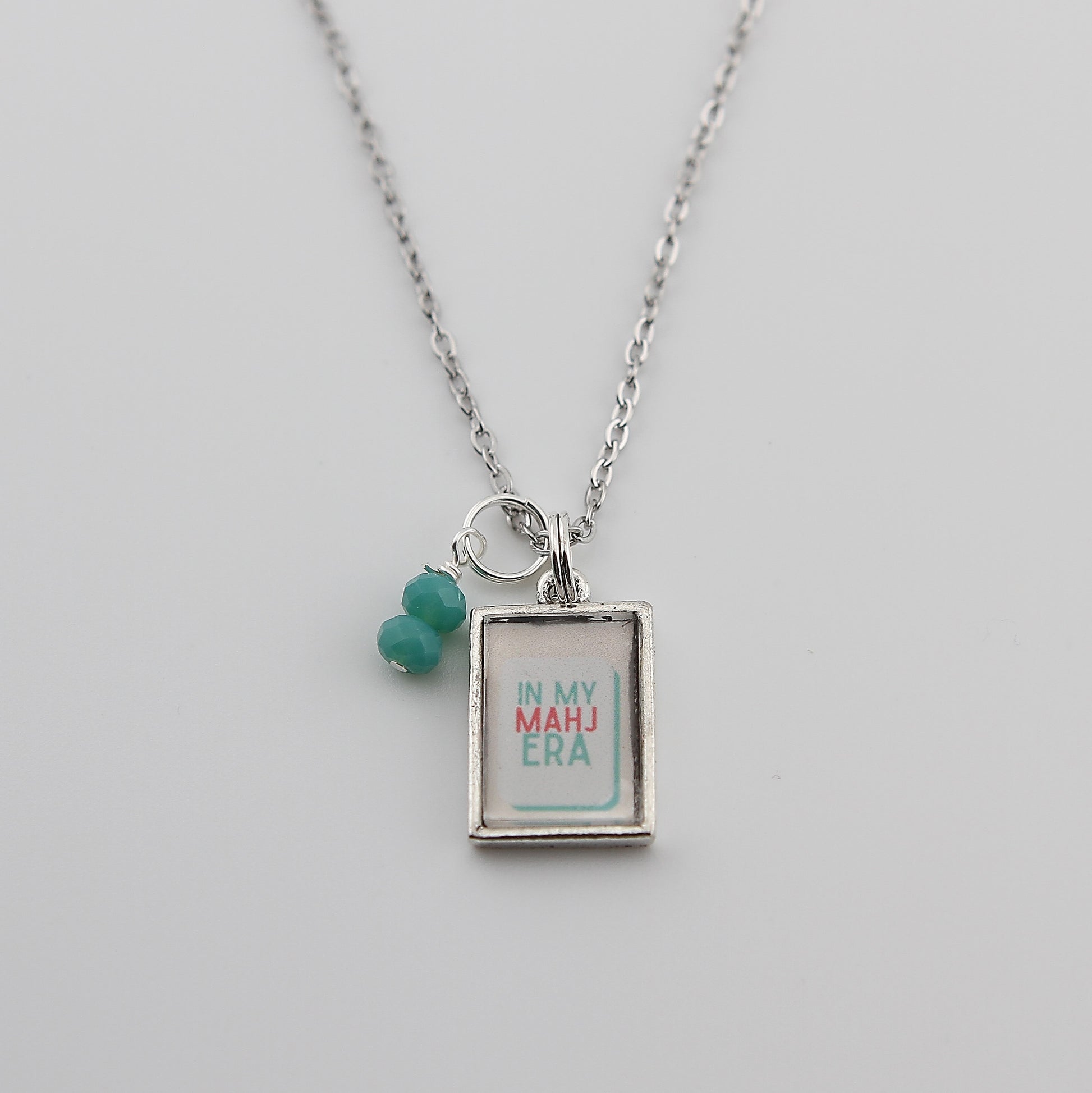 Mahjong In My Mahj Era Necklace - Gold or Silver - Jennifer Dahl Designs