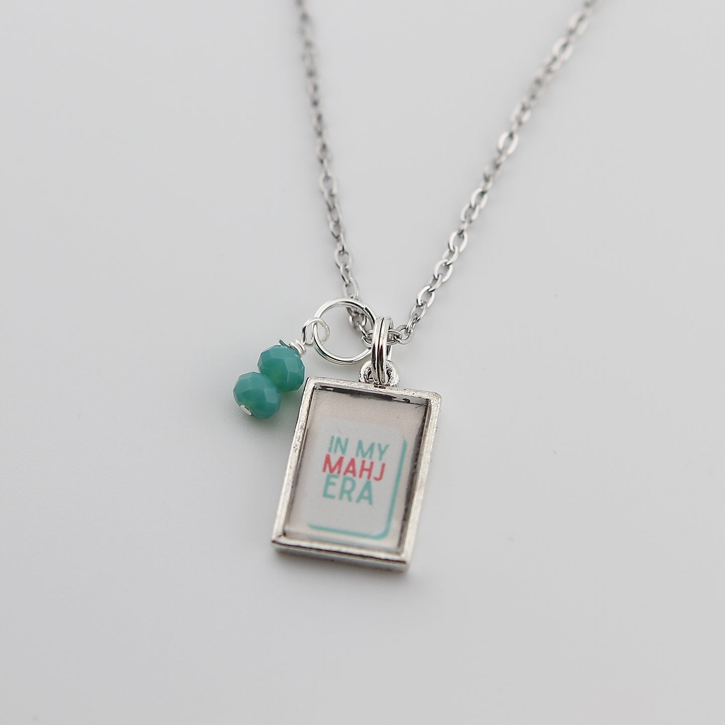 Mahjong In My Mahj Era Necklace - Gold or Silver - Jennifer Dahl Designs