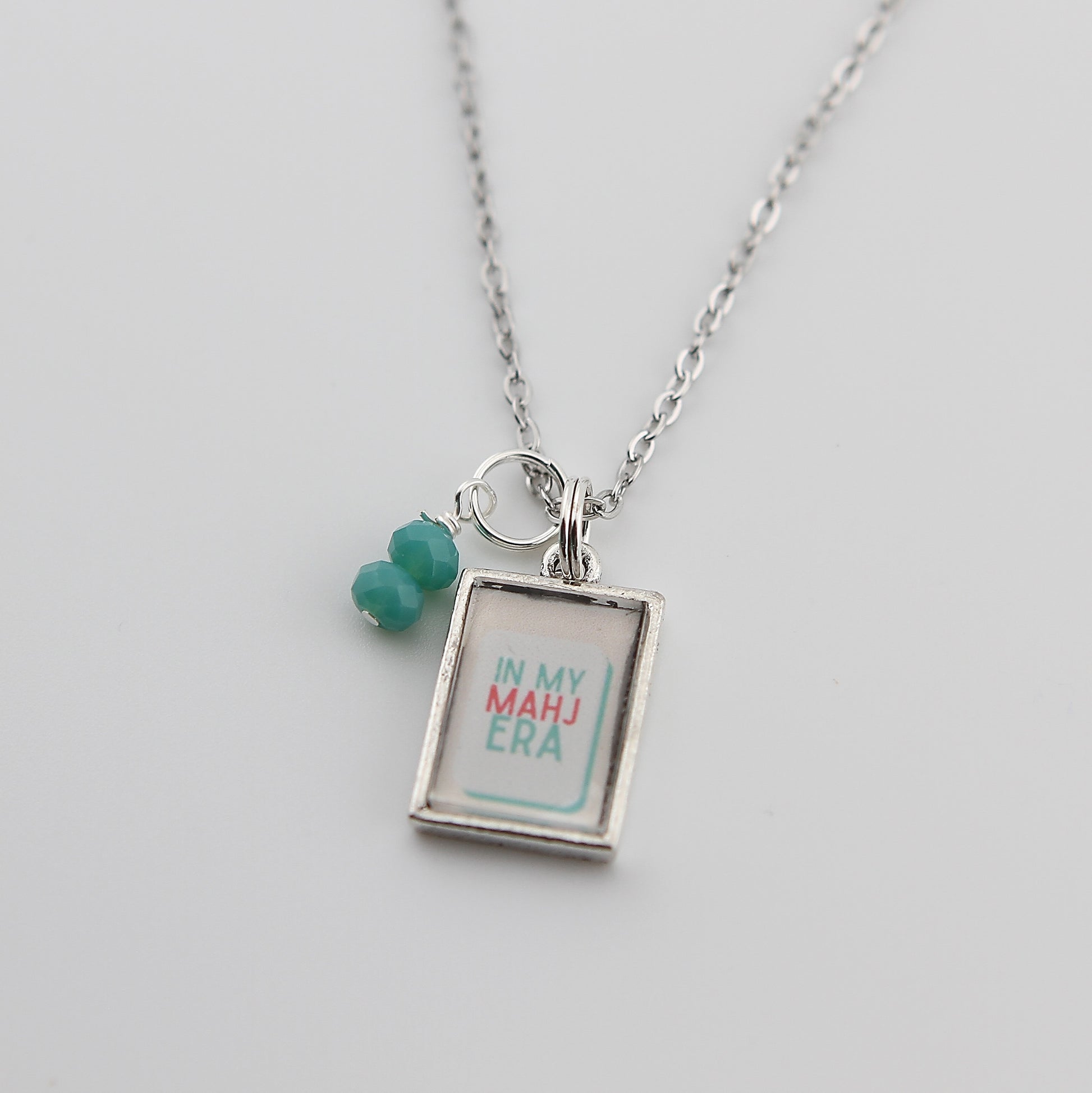 Mahjong In My Mahj Era Necklace - Gold or Silver - Jennifer Dahl Designs