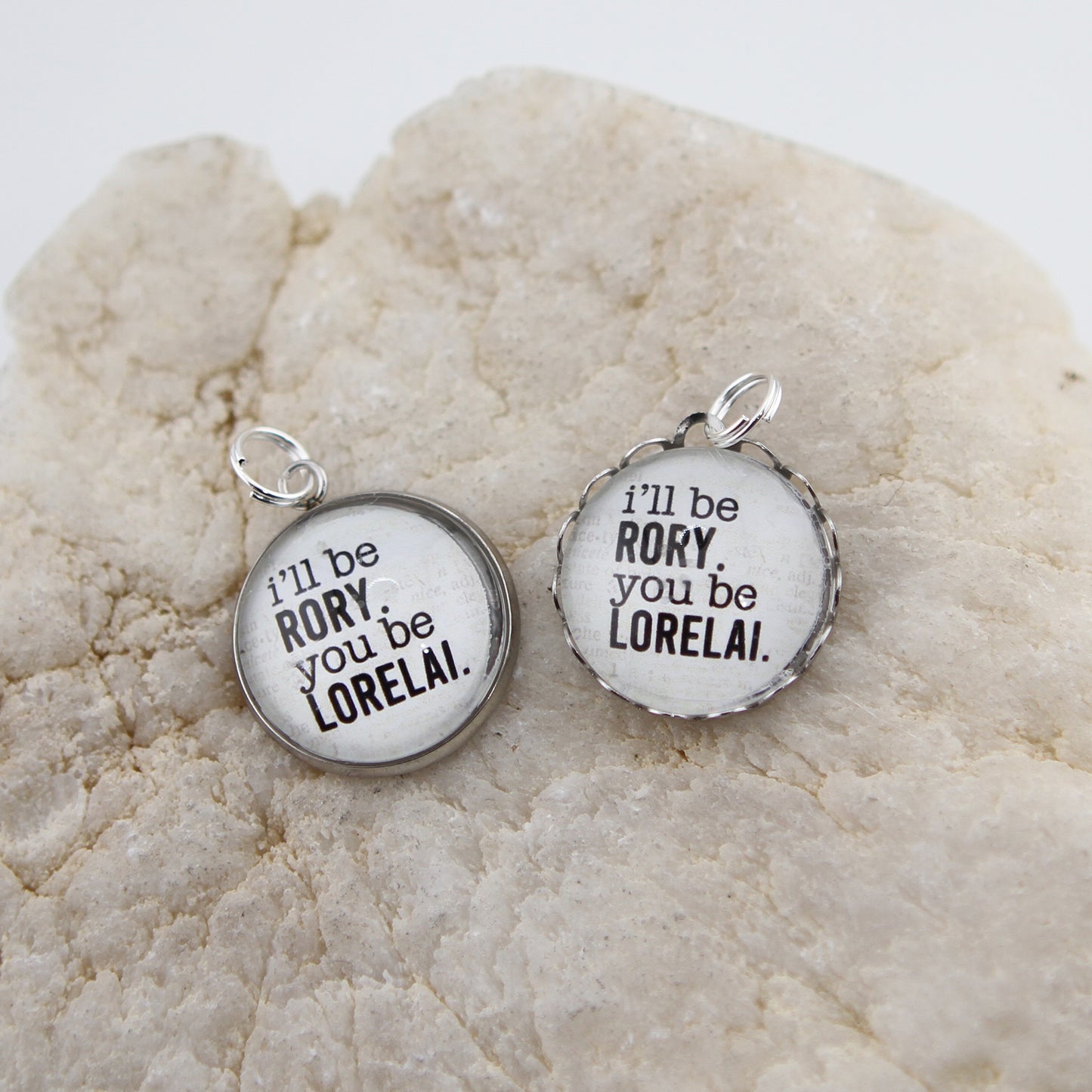 I'll be Rory Round Bubble Charm