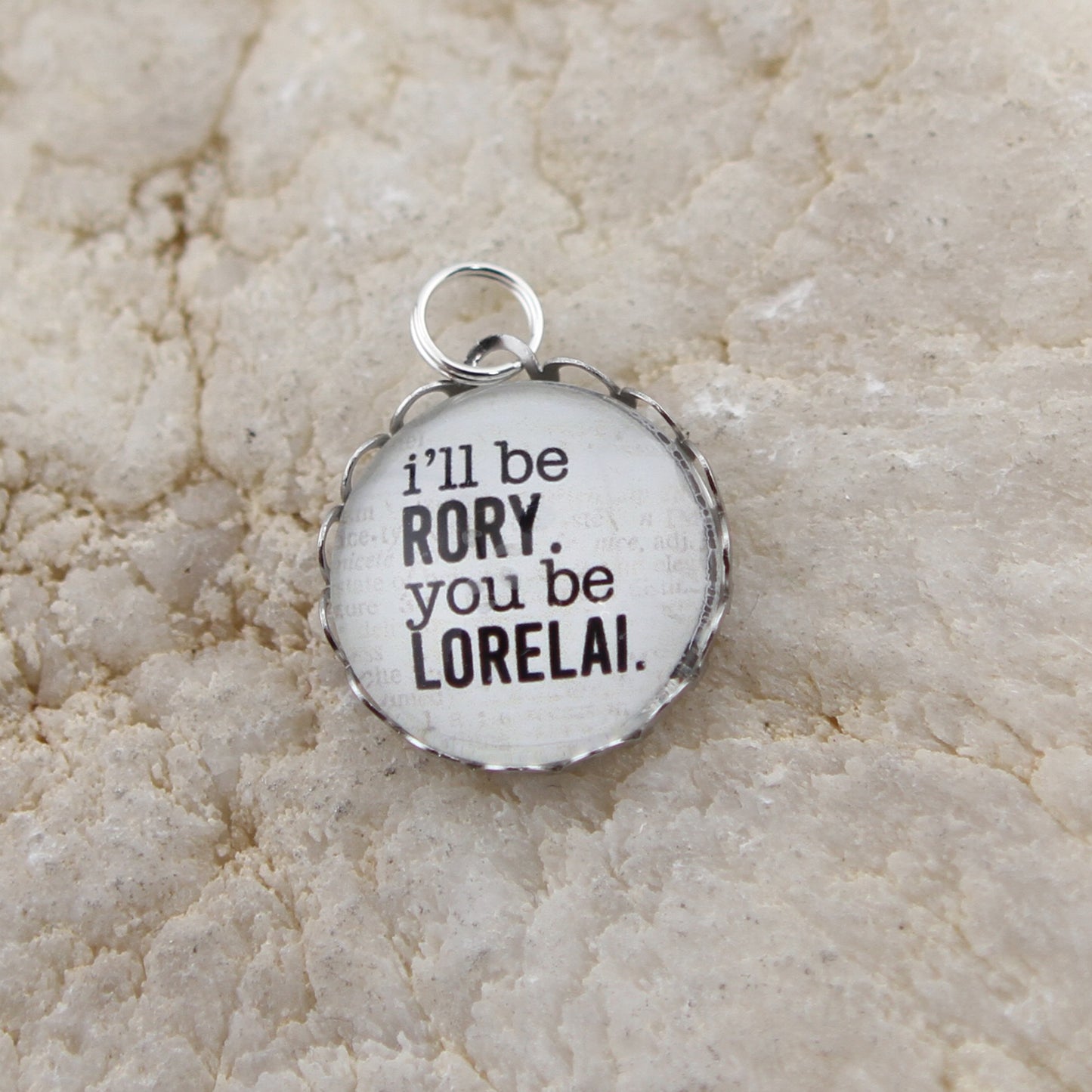 I'll be Rory Round Bubble Charm