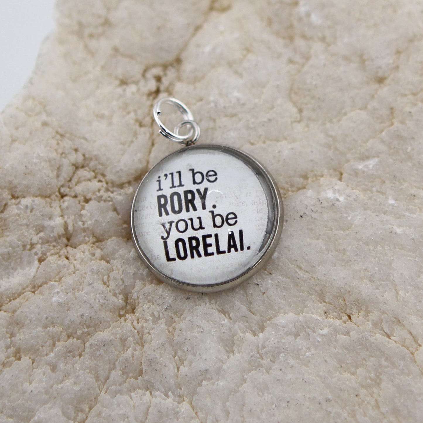 I'll be Rory Round Bubble Charm