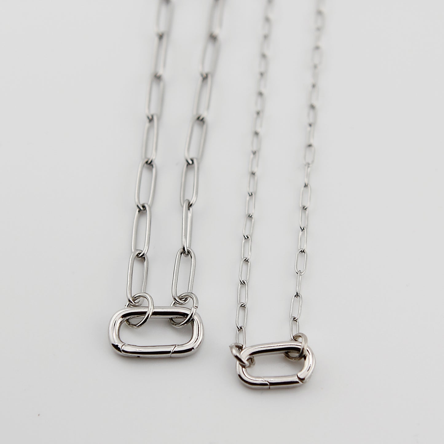 Paperclip Charm Holder Necklace - Jennifer Dahl Designs