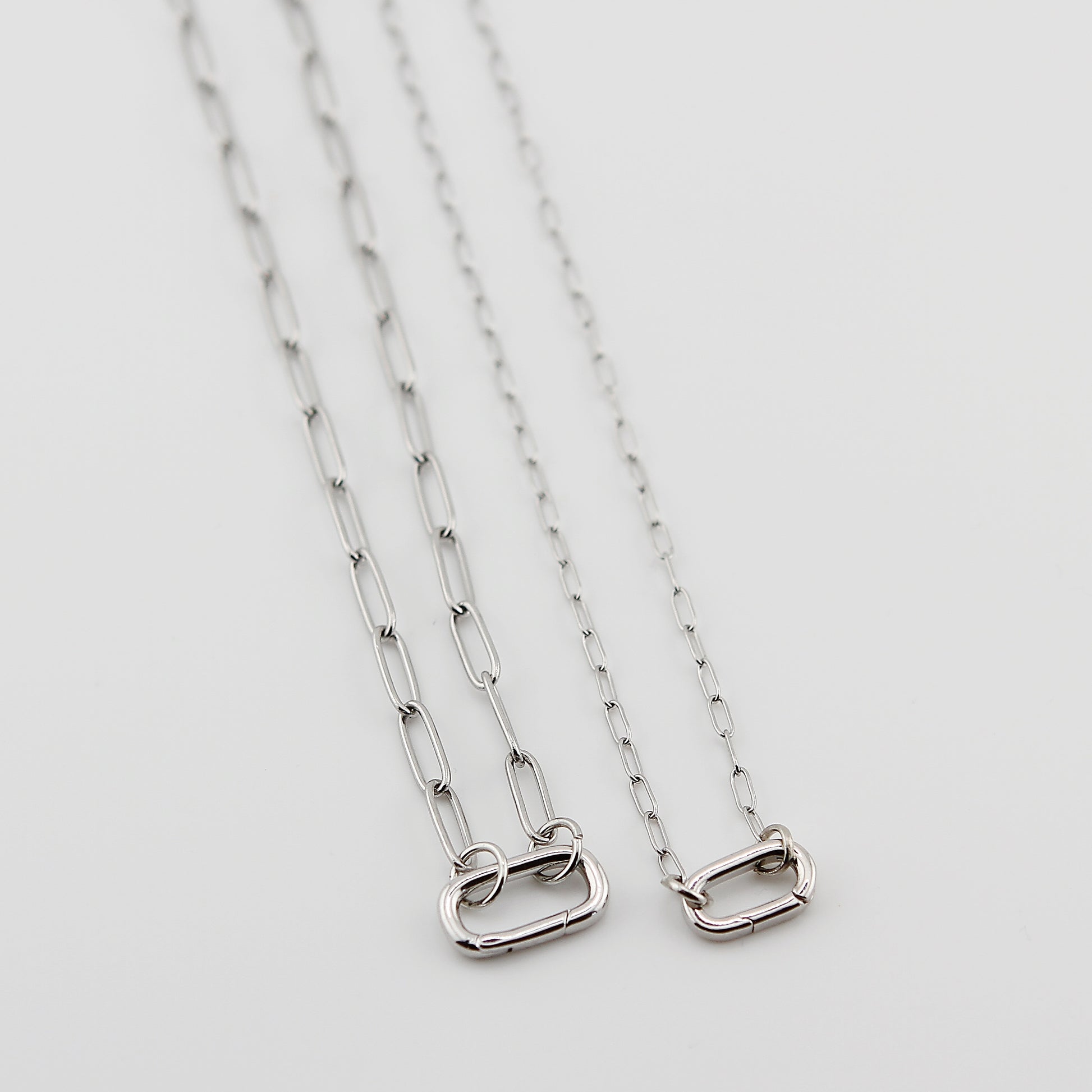 Paperclip Charm Holder Necklace - Jennifer Dahl Designs