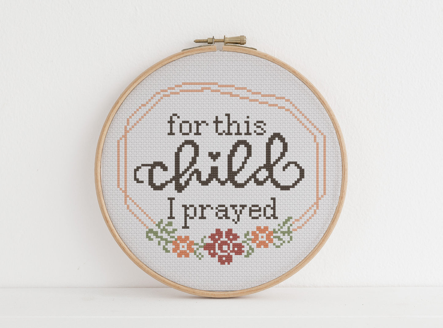 For This Child I Prayed Cross Stitch Kit