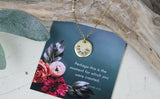 Strong Hand Stamped Scripture Necklace