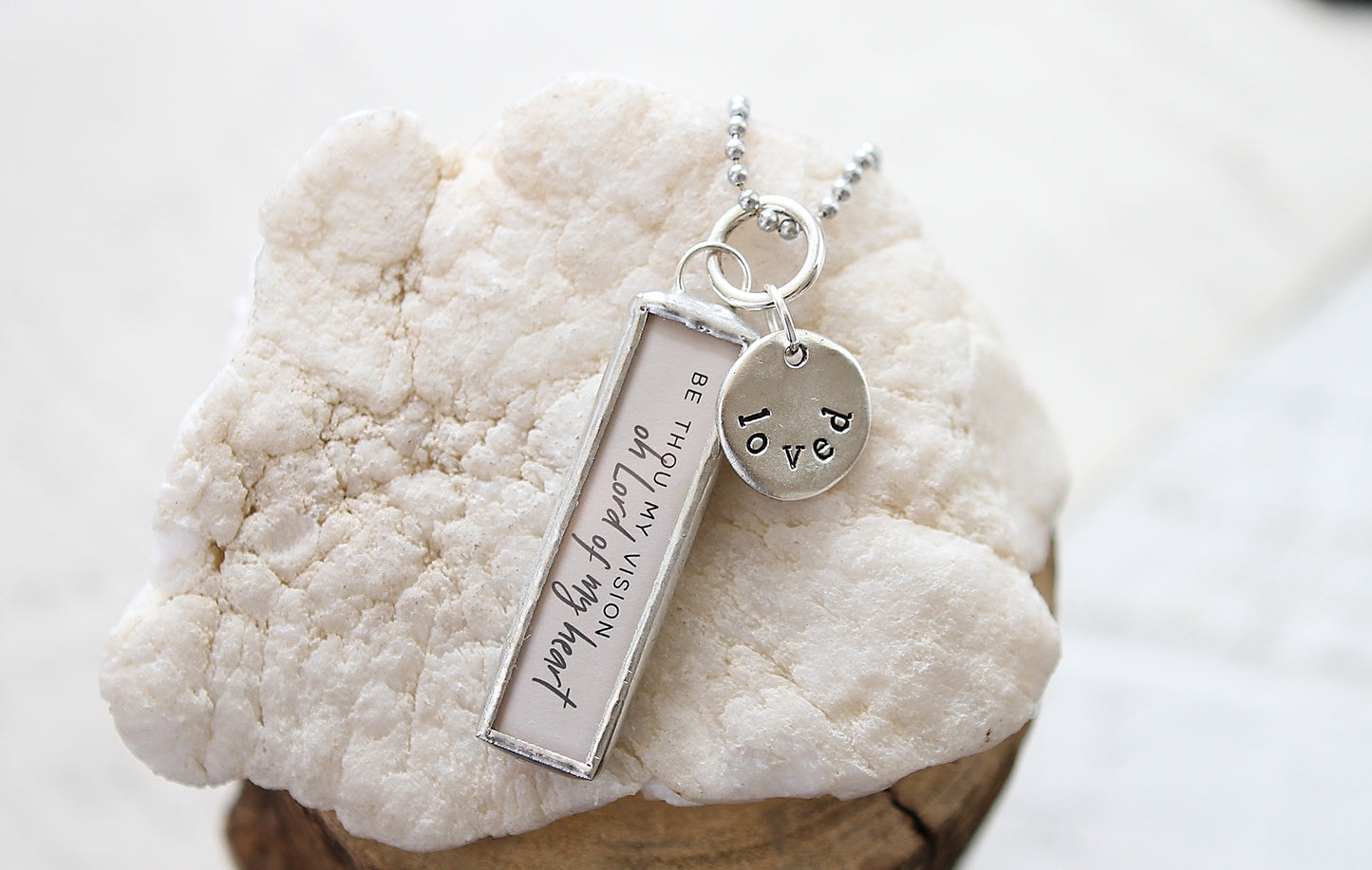 Be Thou My Vision Faith Hymn Charm Necklace