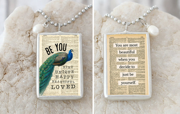 Be You Soldered Art Charm Necklace